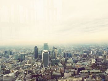 Aerial view of city