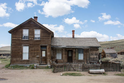 Exterior of old building against sky