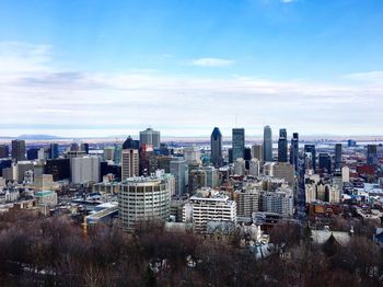 High angle view of cityscape