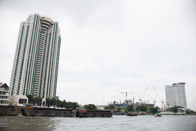 City skyline with waterfront