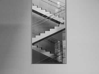 Directly below shot of spiral staircase of building