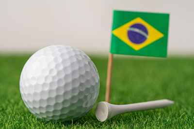 Close-up of ball on table