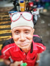 Portrait of woman wearing hat