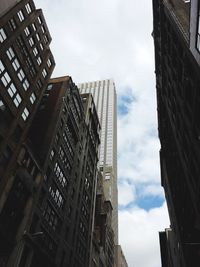 Low angle view of modern building against sky