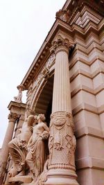 Low angle view of historical building