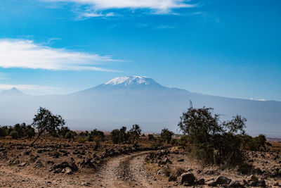 Scenic view of landscape against sky