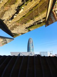 Low angle view of modern building