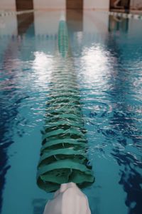 High angle view of swimming pool