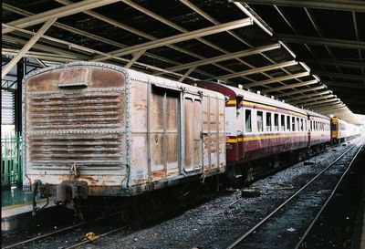 Train at railroad station