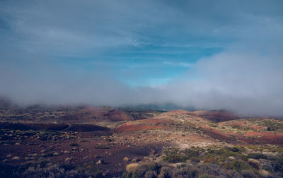 Scenic view of landscape against sky