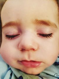 Close-up portrait of cute boy