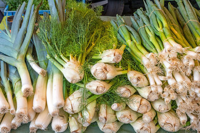 Full frame shot of vegetables for sale at market