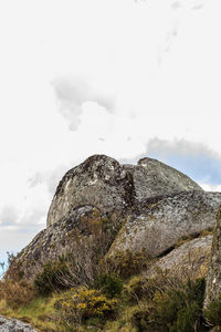 Low angle view of mountain against sky