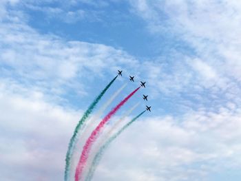 Low angle view of airplane