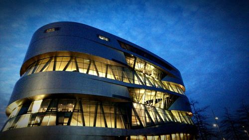 Low angle view of built structure against sky