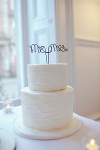 Close-up of cake on table