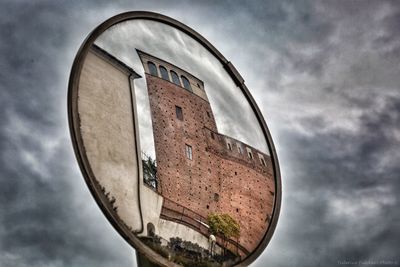 Low angle view of abandoned building