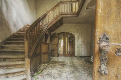 Interior of abandoned building