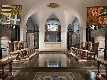 Interior of church