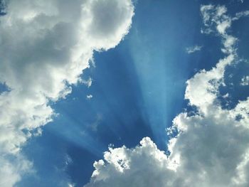 Low angle view of cloudy sky