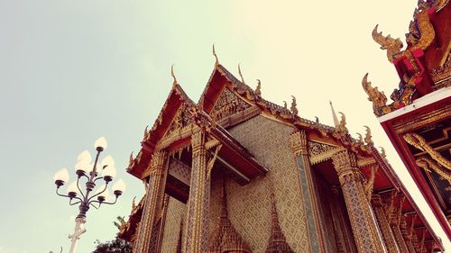 Low angle view of temple