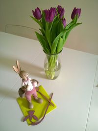 Close-up of flowers in vase