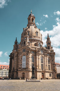 Low angle view of church against sky