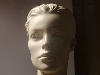 Close-up of female statue