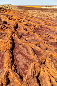 Aerial view of desert