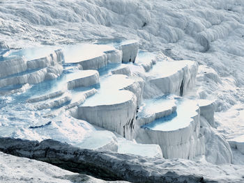 Scenic view of snow covered landscape