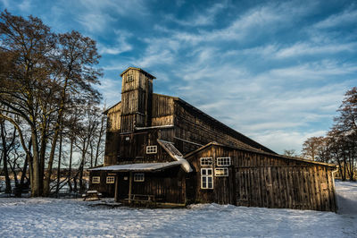 The old klostermølle at lake mossø, voerladegård, skanderborg, denmark