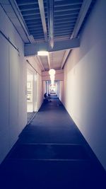 Empty corridor of building