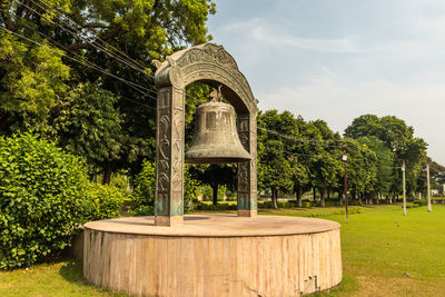 Giant buddhism bail at nalanda ruins 