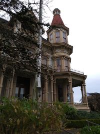 Low angle view of built structure against sky