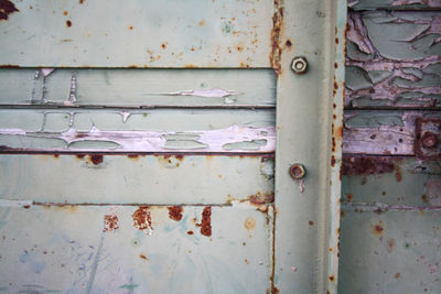 Full frame shot of rusty metal