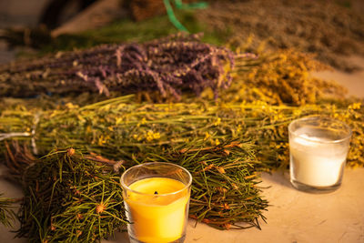 Close-up of drink on table