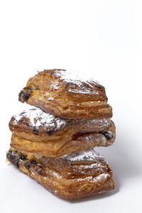 Close-up of food on white background