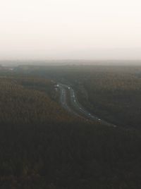 Aerial view of landscape against sky