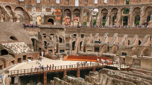 Arch bridge in a city