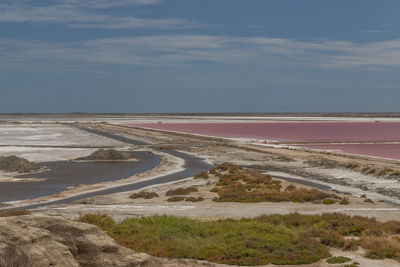 Scenic view of road against sky