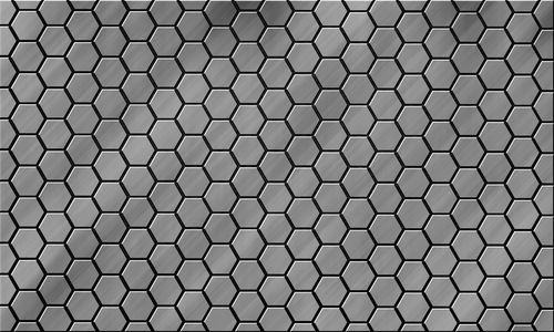 Full frame shot of patterned metal