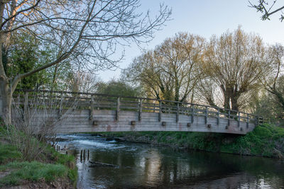 Bridge over river against sky