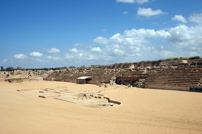 Ancient roman hippodrome in caesarea, israel