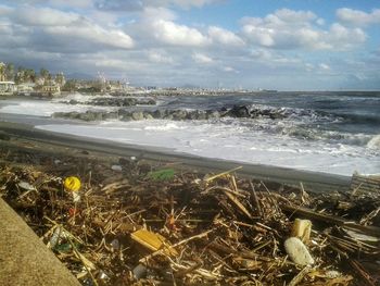 Scenic view of sea against sky