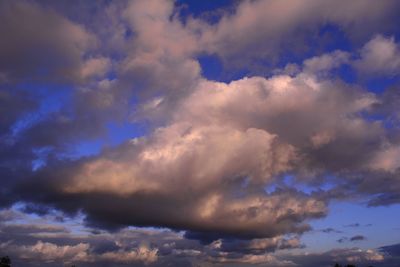 Low angle view of clouds in sky