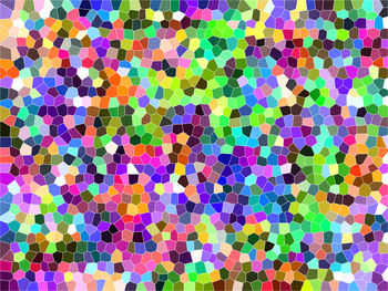 Full frame shot of multi colored pattern on tiled floor