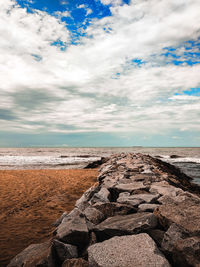 Scenic view of sea against sky