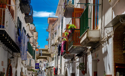 Low angle view of buildings in city