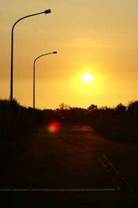 Road at sunset