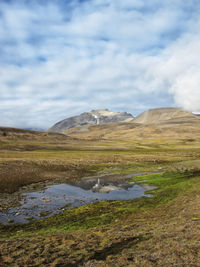 Scenic view of landscape against sky